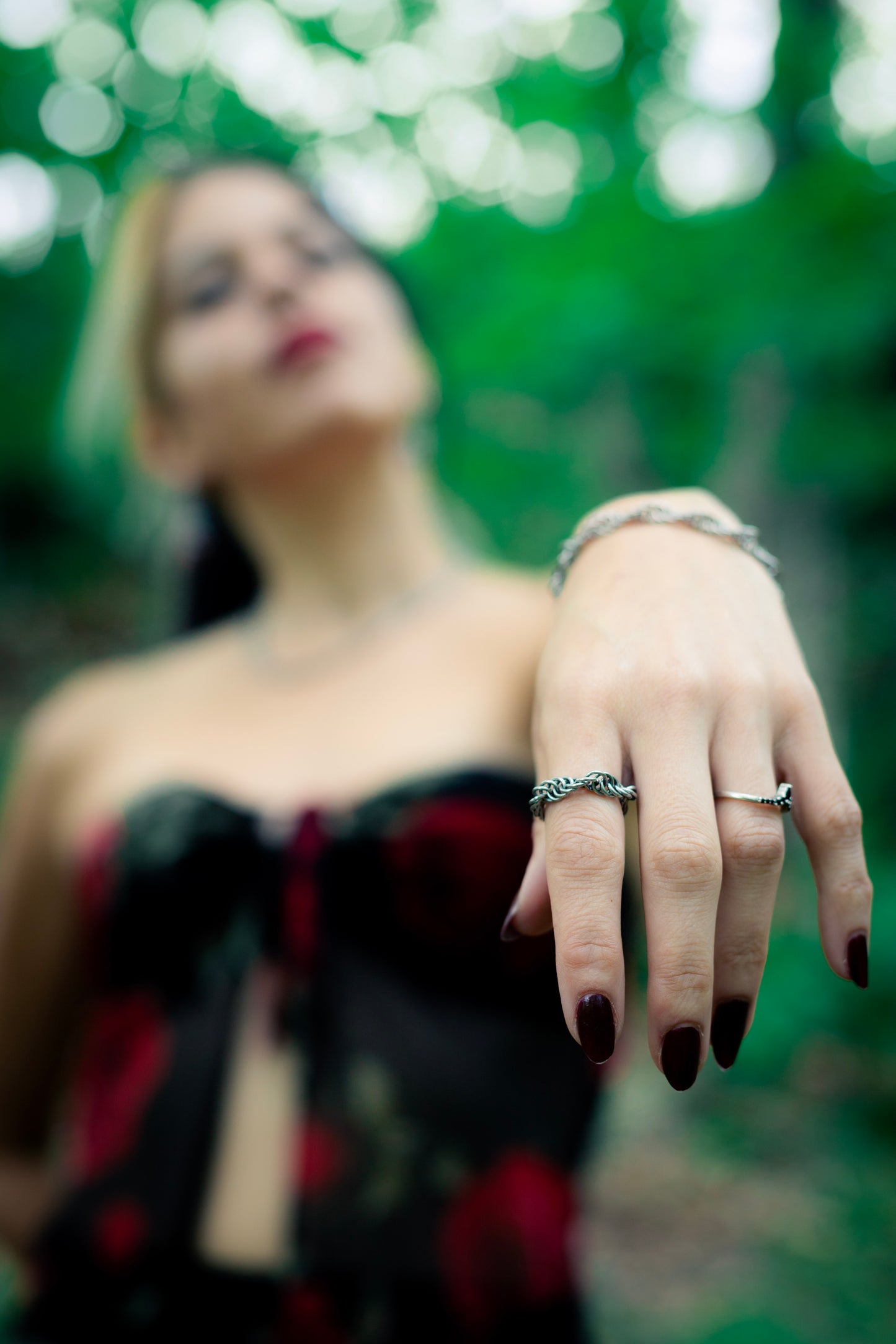 GAÏA | Chainmail stainless steel spiral Ring