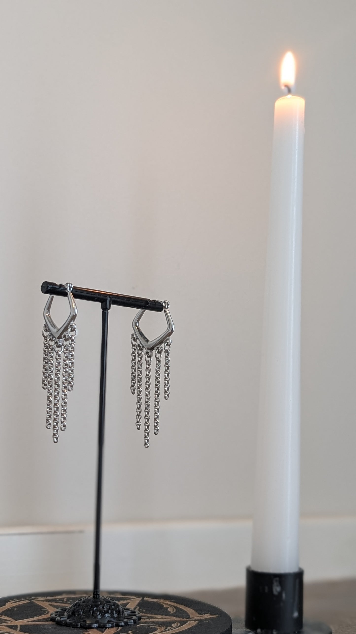 AKASHA | Chainmail Earrings Stainless Silver