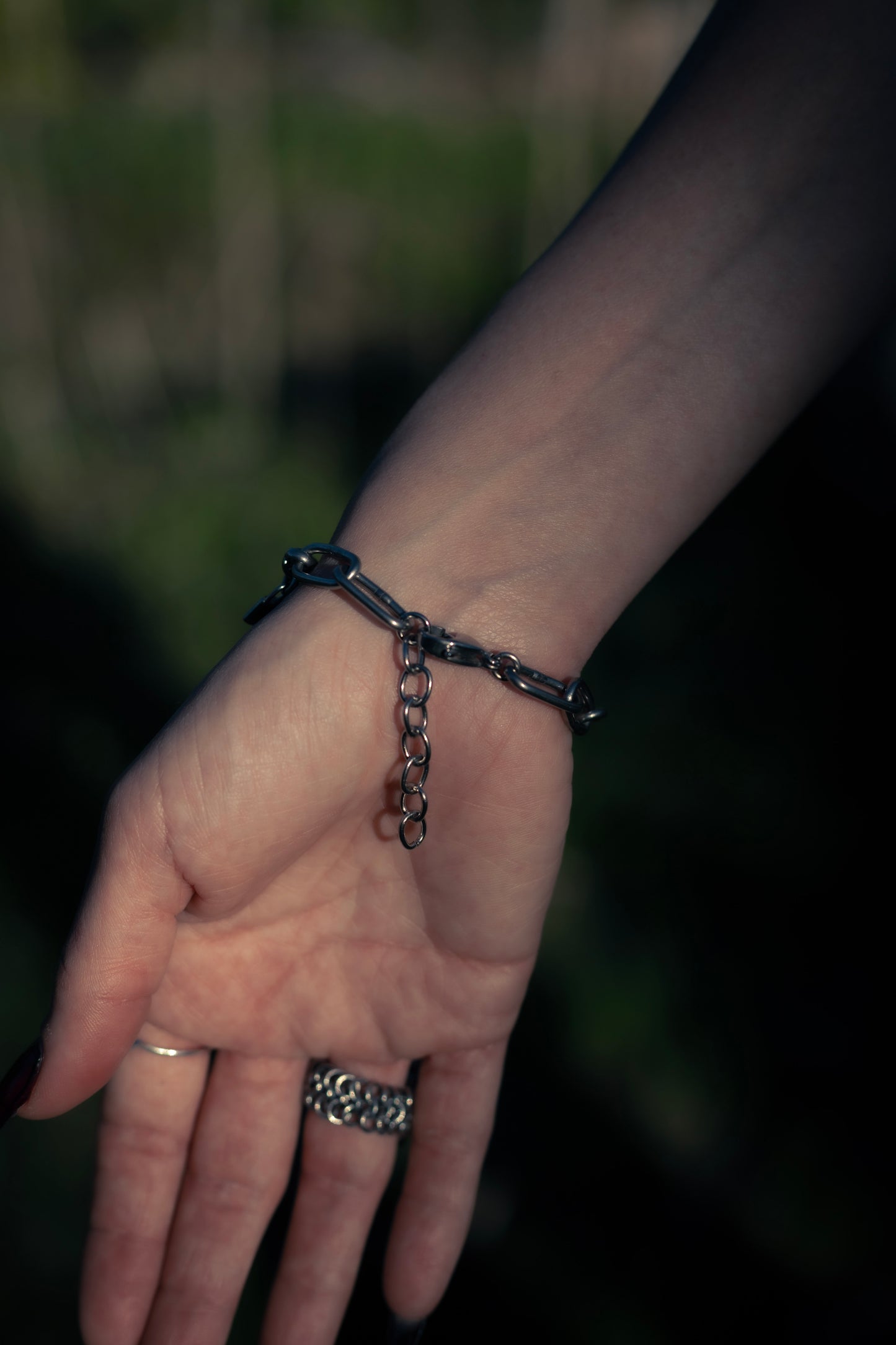 Andromeda stainless steel gothic chainmail bracelet CamWitch