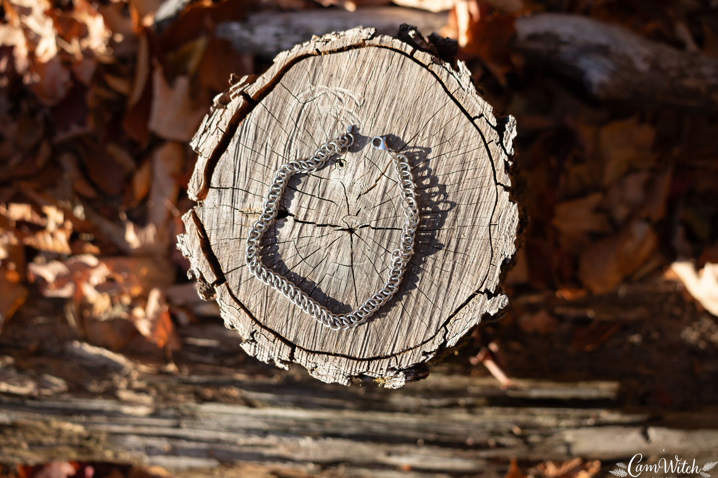 ADA | Chainmail stainless steel choker with half persian pattern