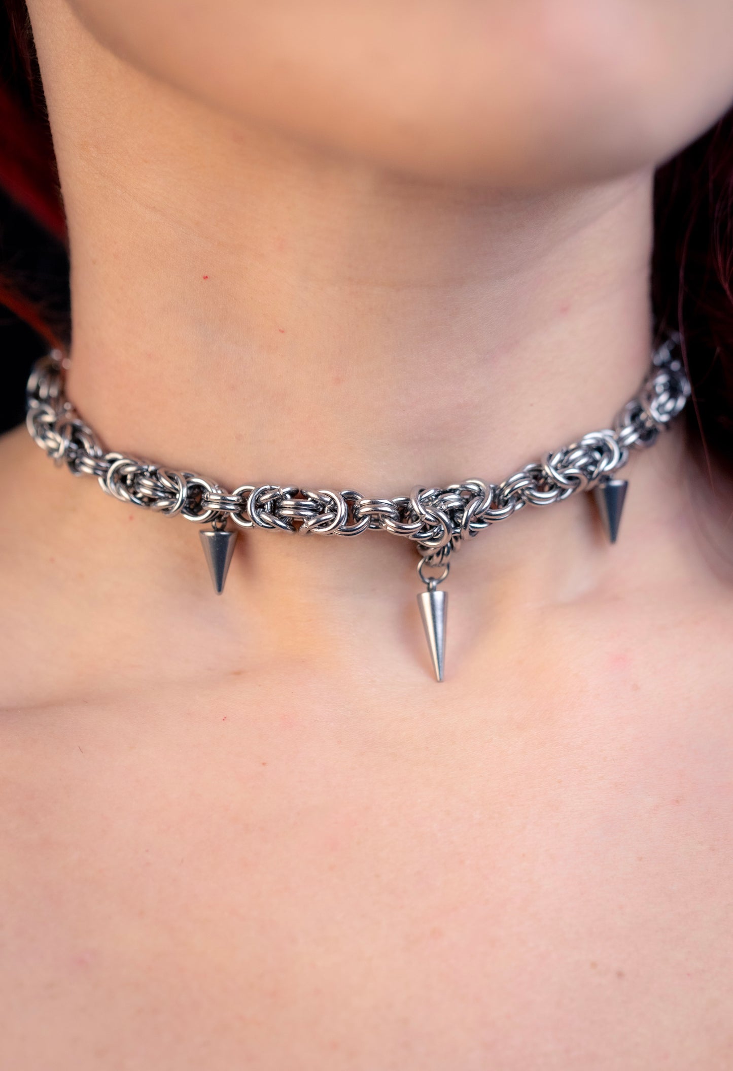 ODIN | Chainmail Choker
Stainless steel choker with multiple spike charms