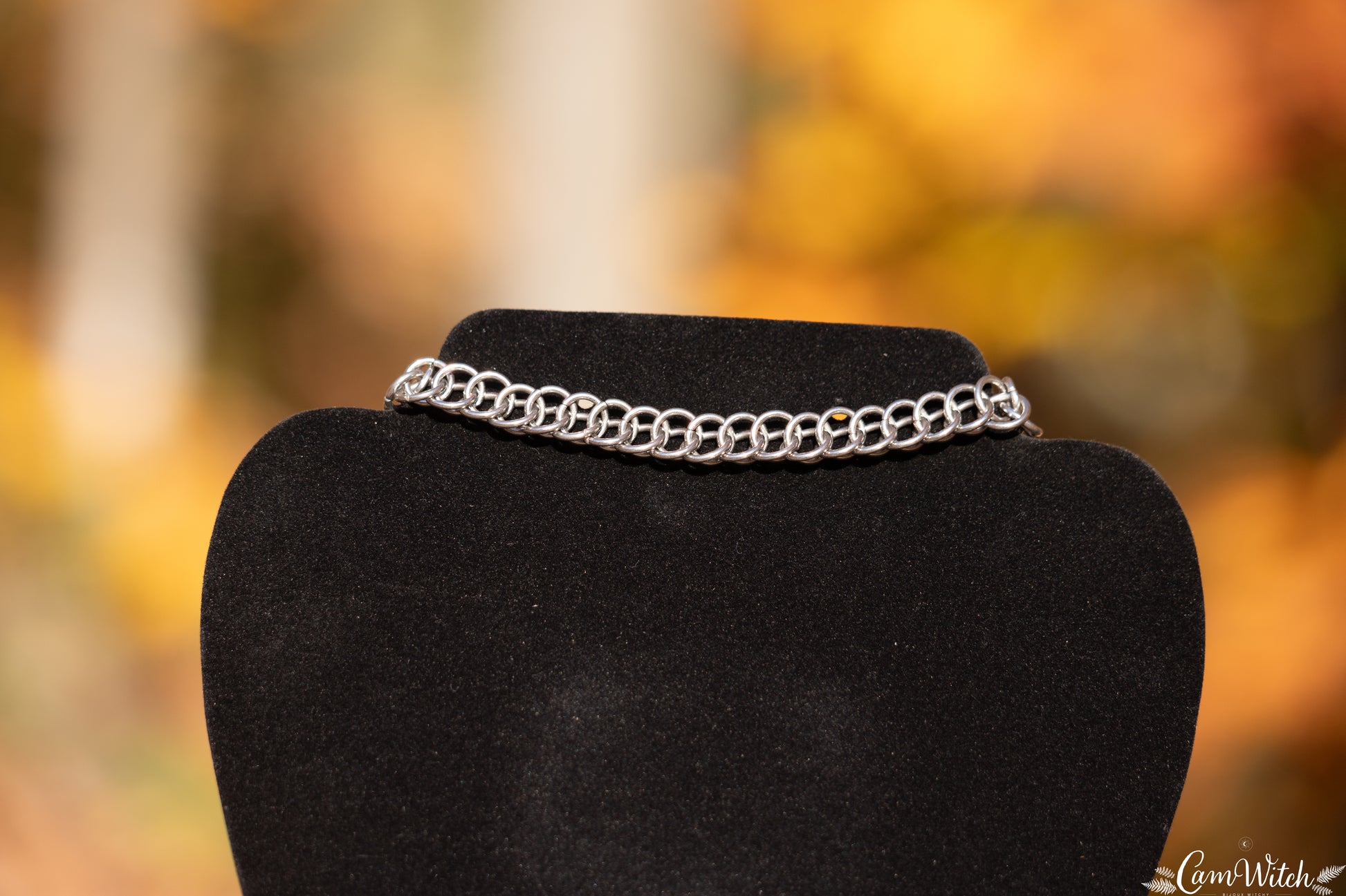 ADA | Chainmail stainless steel choker with half persian pattern