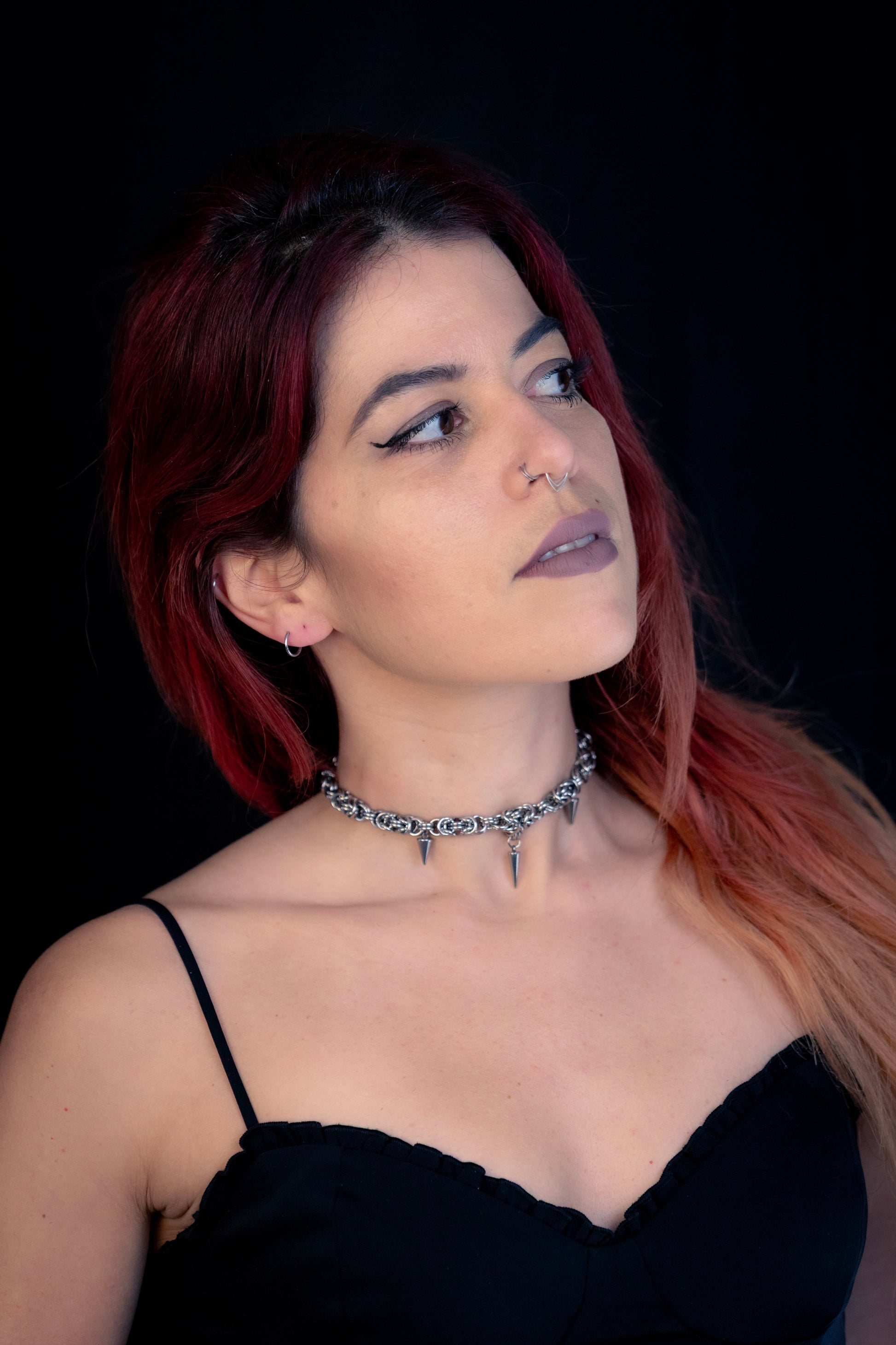 ODIN | Chainmail Choker
Stainless steel choker with multiple spike charms