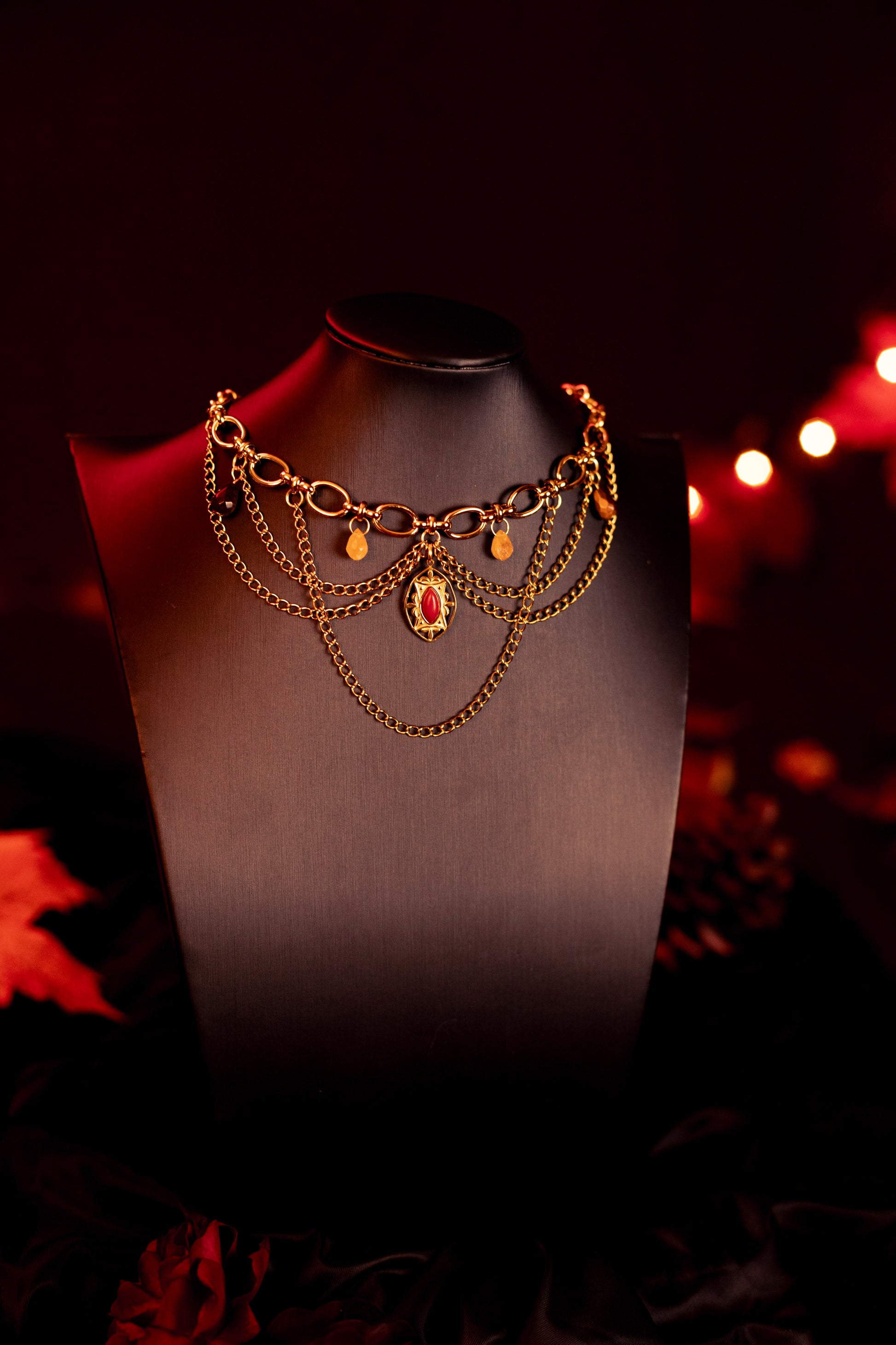 MABON | Chainmail stainless gold steel Necklace