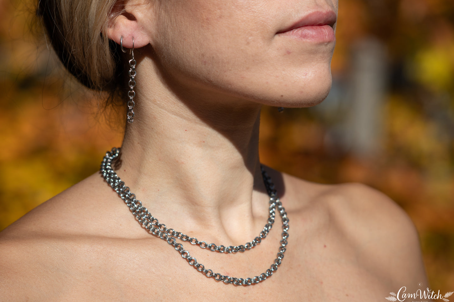 FREYJA | Chainmail stainless steel necklace