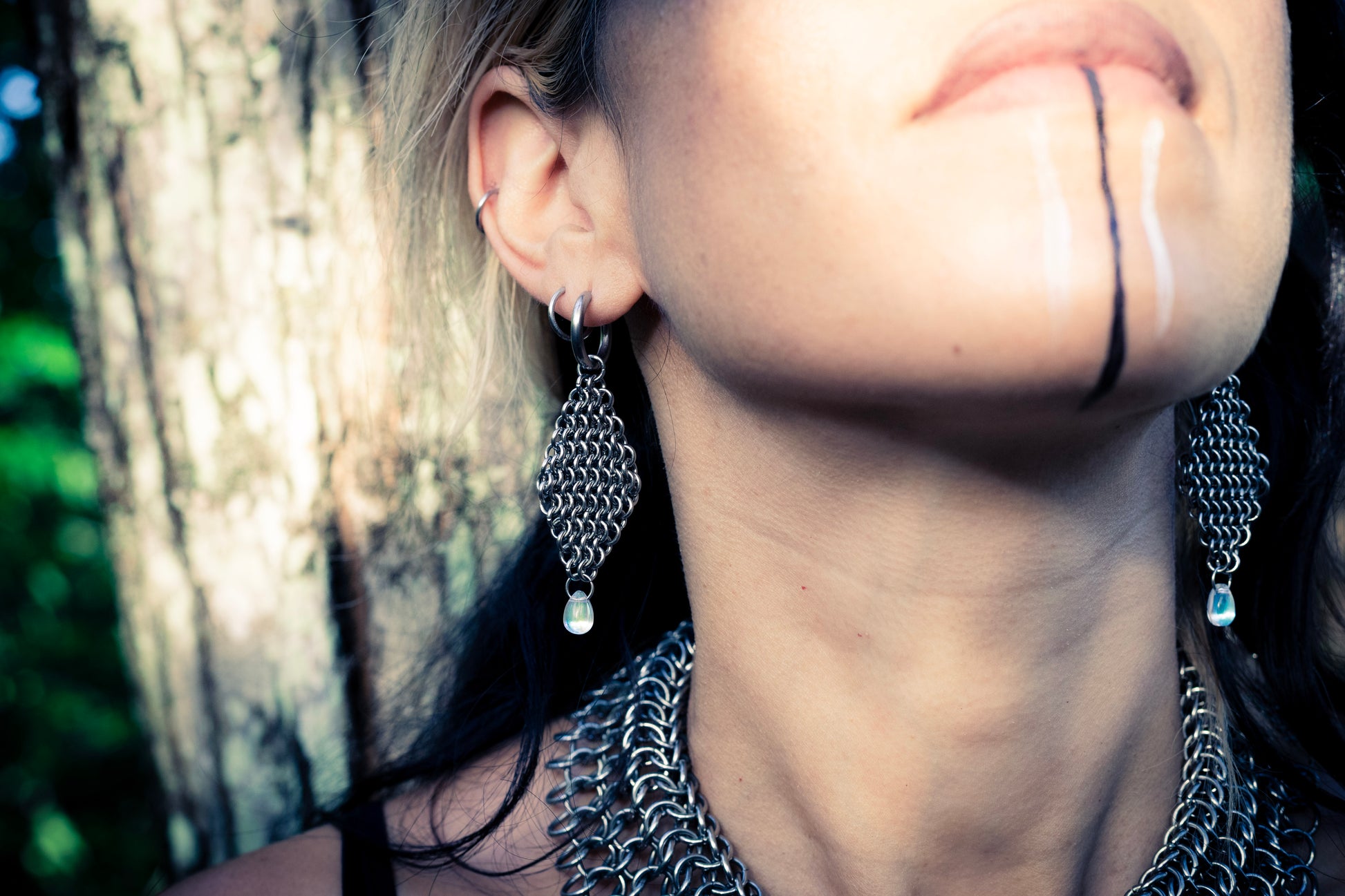 LAGERTHA | Lagertha stainless steel chainmail earrings