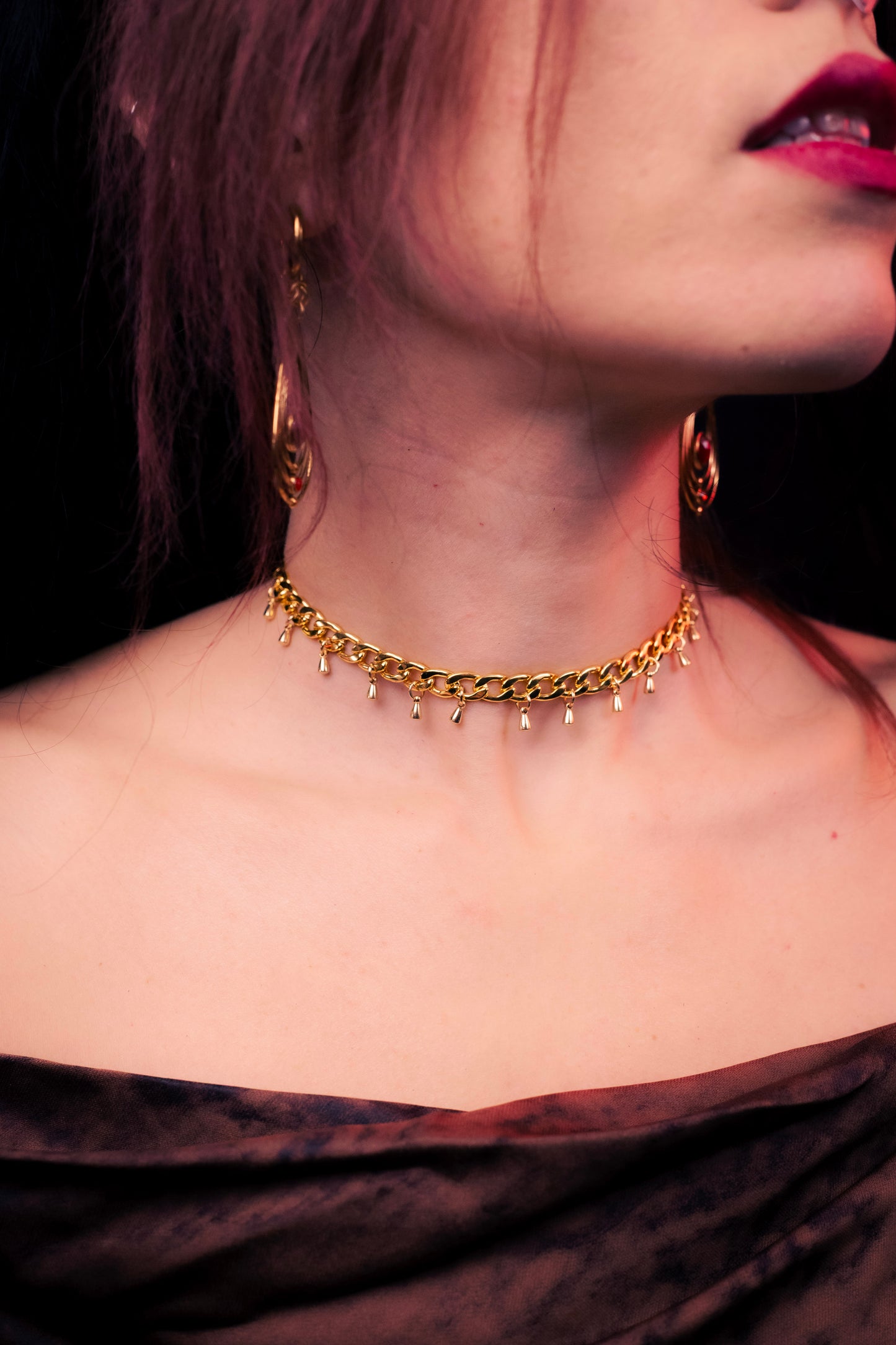 ECLIPSE | Chainmail Choker, CamWitch handmade gothic chainmail chokerstainless steel Canada