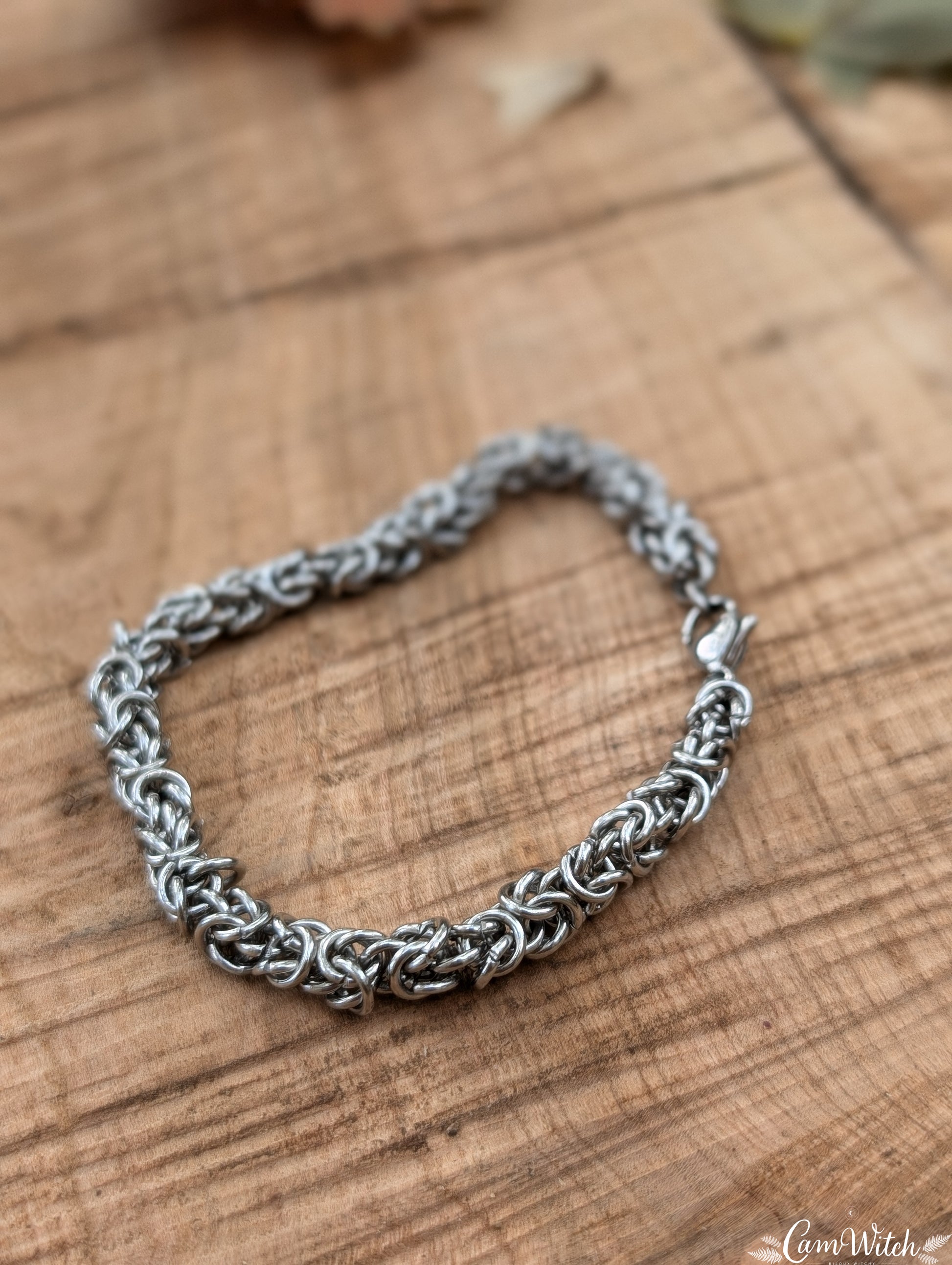 BJÖRN | Chainmail stainless steel bracelet with byzantin pattern