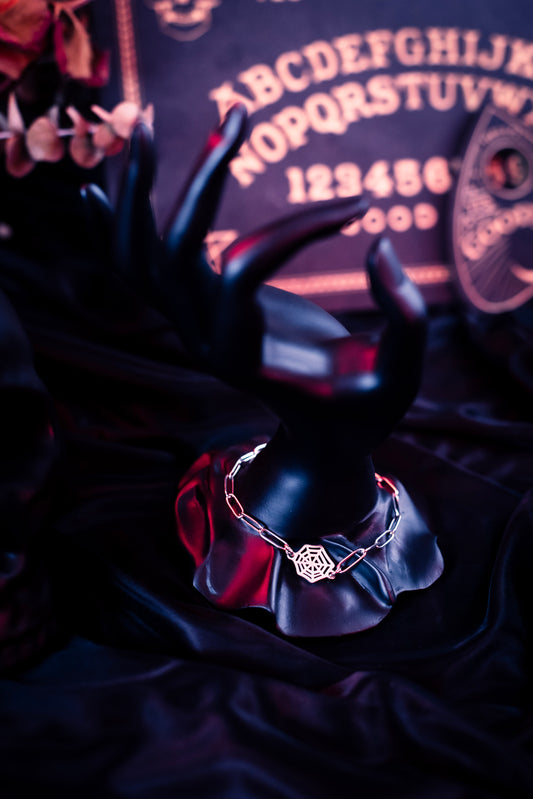 LOKI | Stainless steel Chainmail bracelet with spider charm