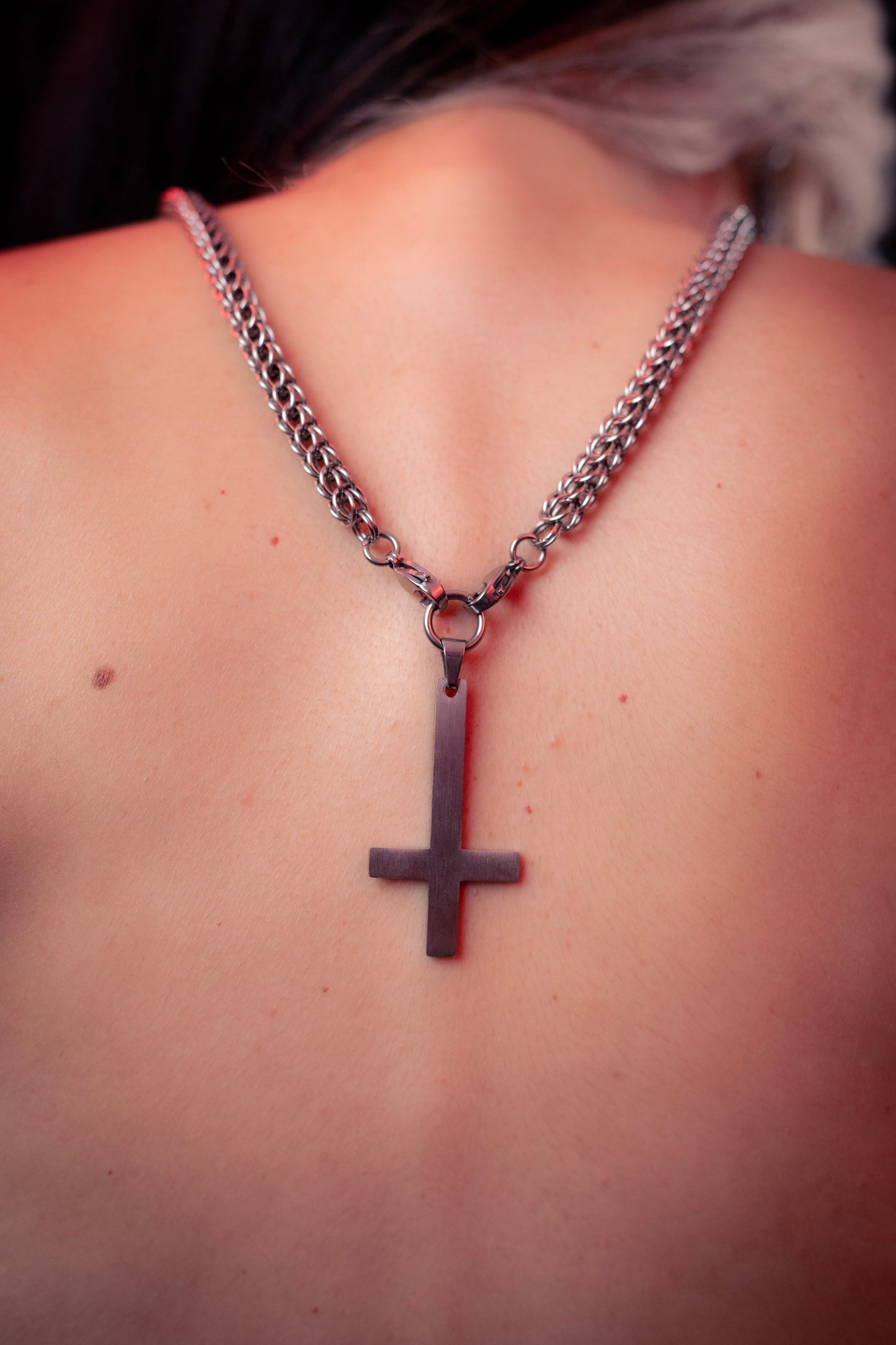 HADÈS | Chainmail back-drop necklace