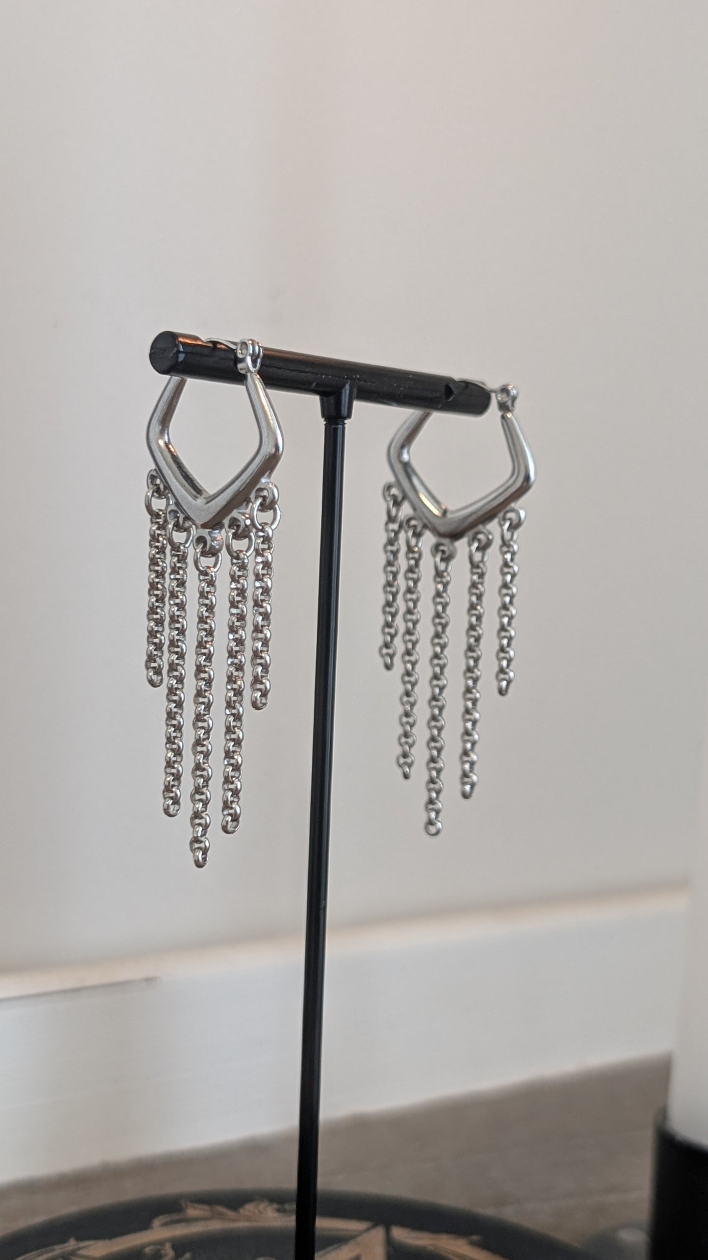 AKASHA | Chainmail Earrings Stainless Silver