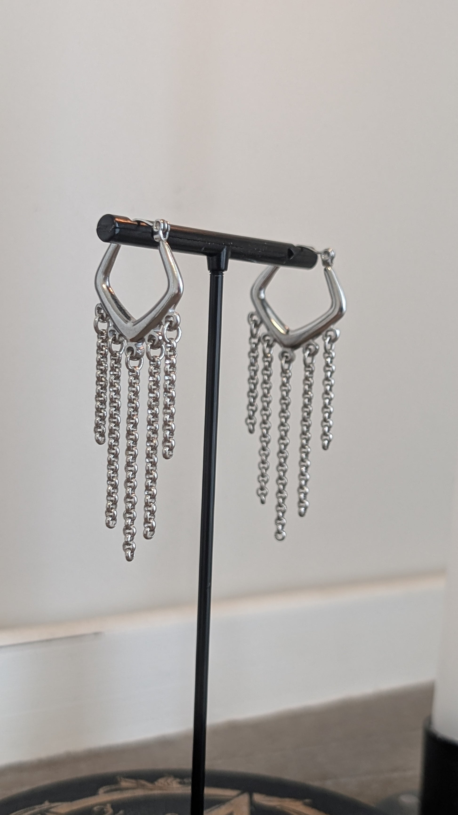 AKASHA | Chainmail Earrings Stainless Silver