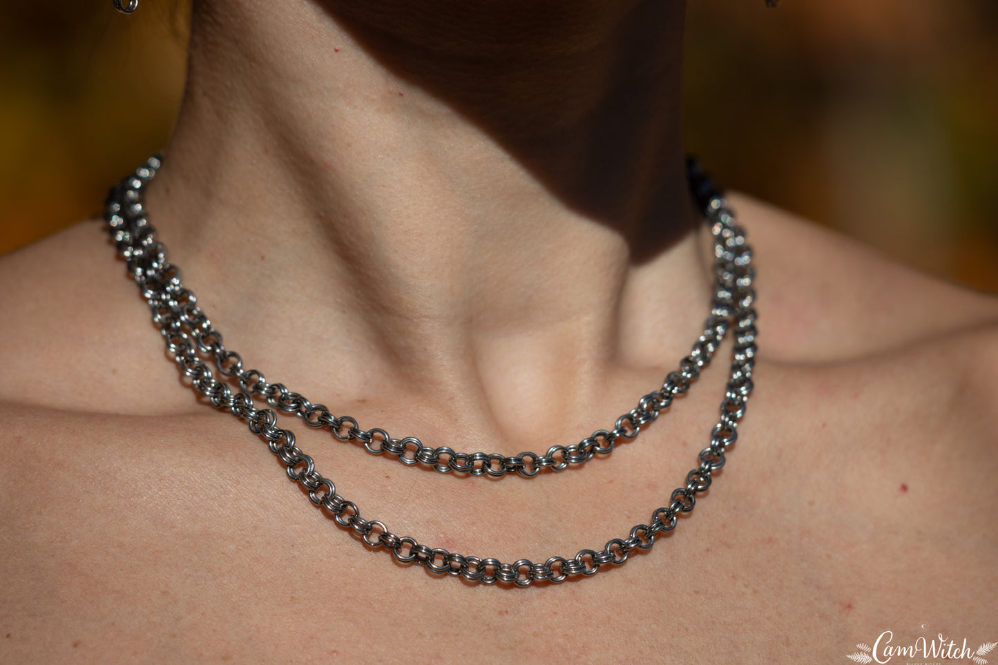 FREYJA | Chainmail stainless steel necklace
