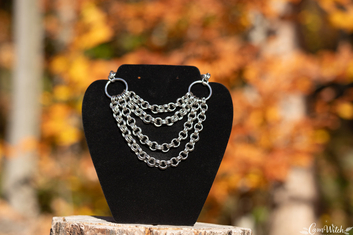 ATHENA | Chainmail stainless steel necklace