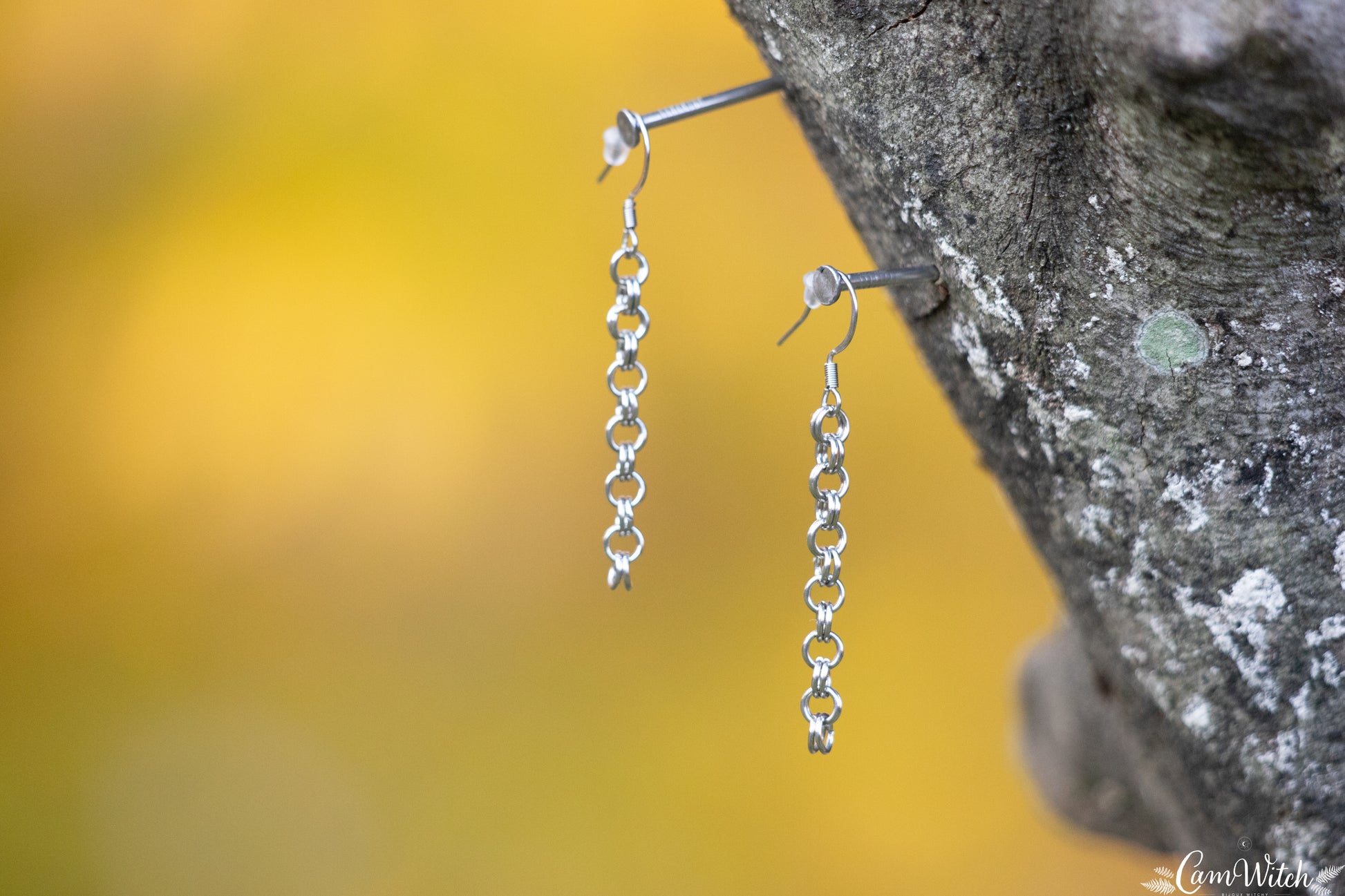 FREYJA | Chainmail stainless steel earrings