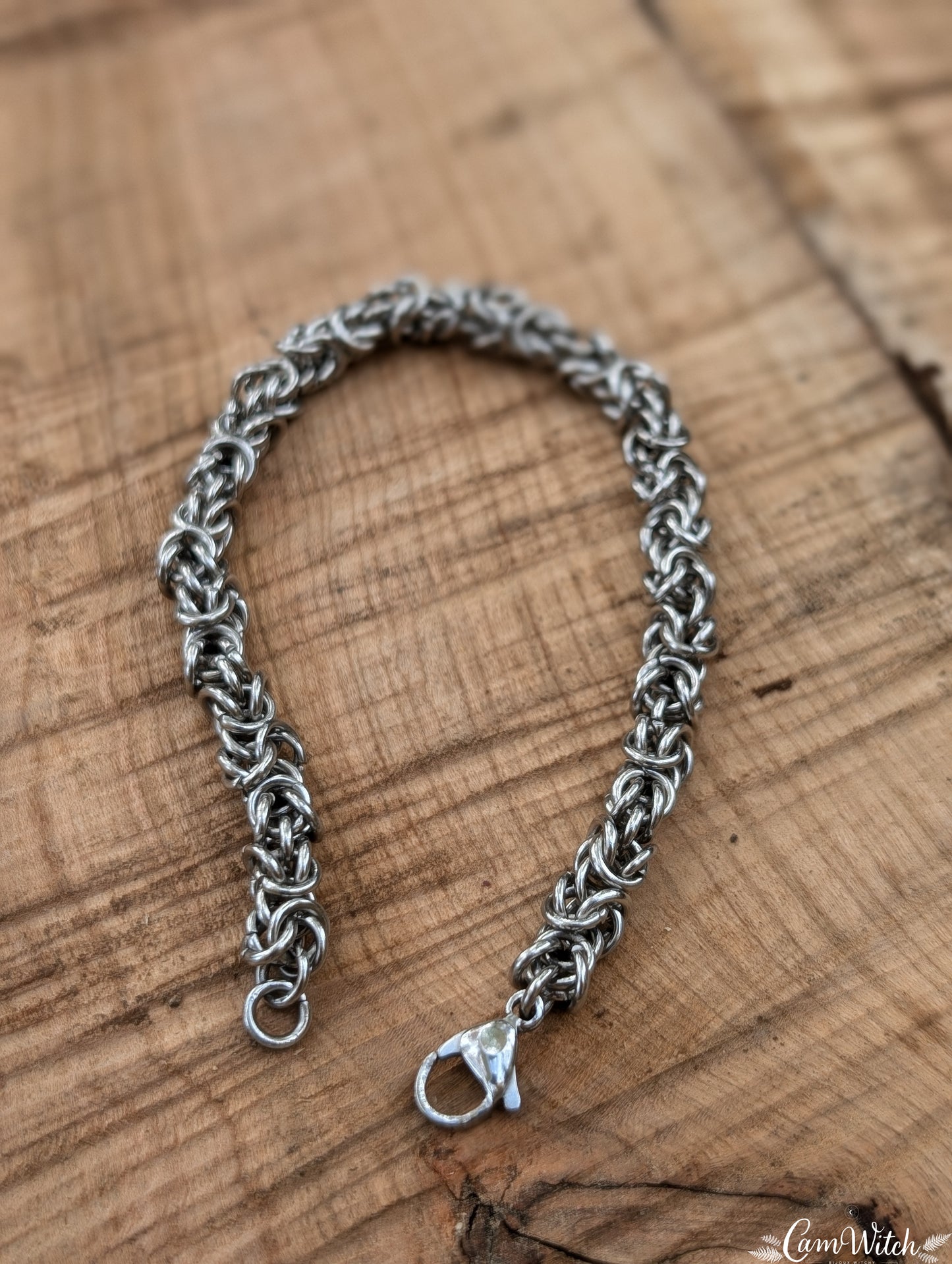 BJÖRN | Chainmail stainless steel bracelet with byzantin pattern