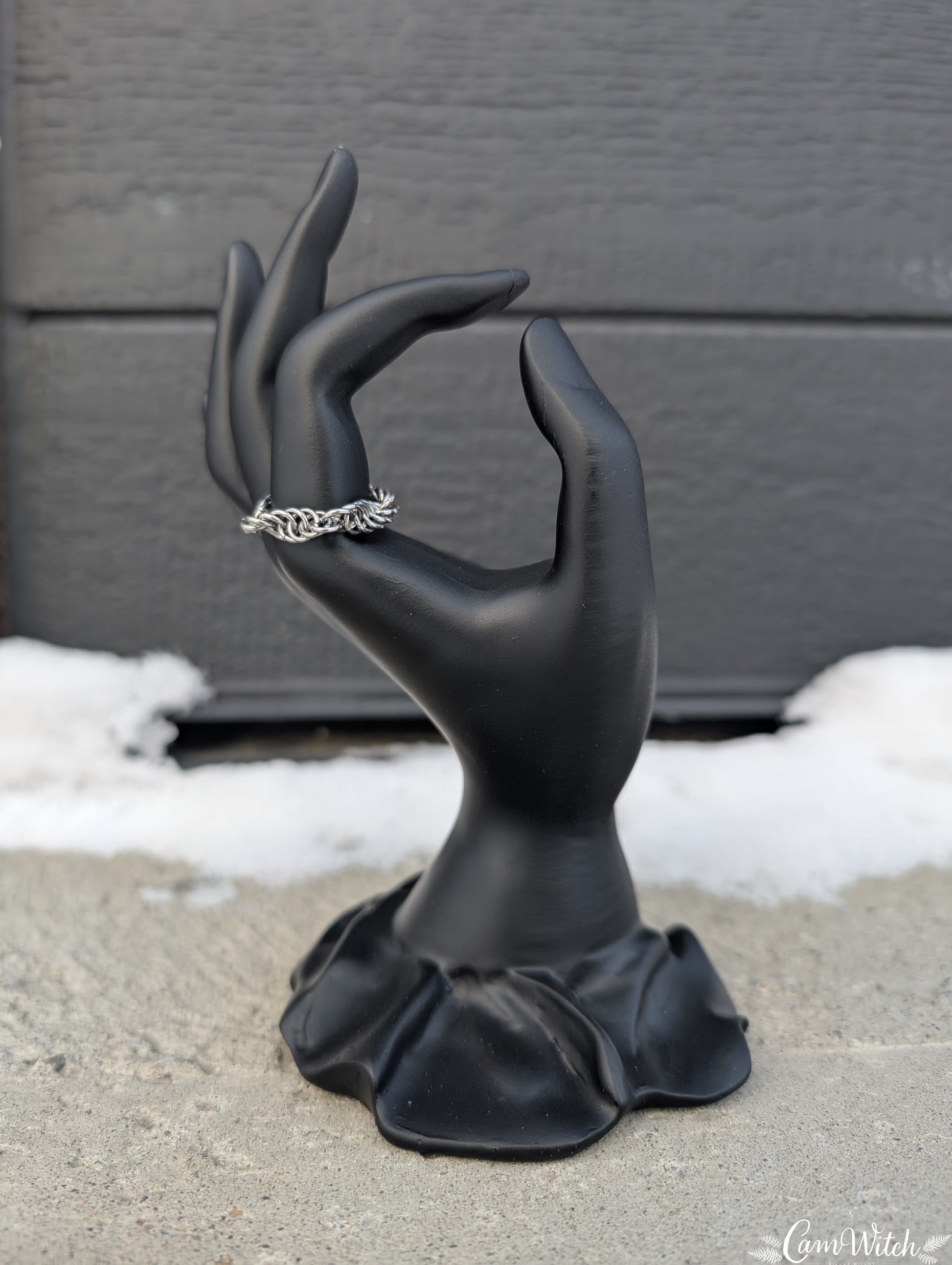 GAÏA | Chainmail stainless steel spiral Ring