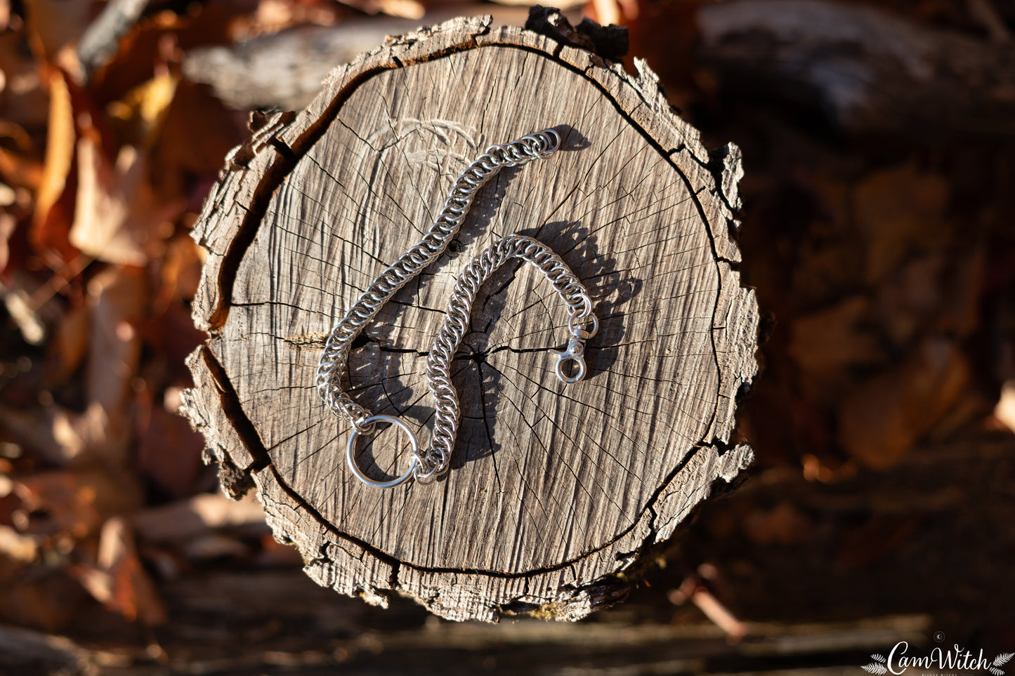 SAMAËL | Chainmail stainless steel choker with half persian pattern