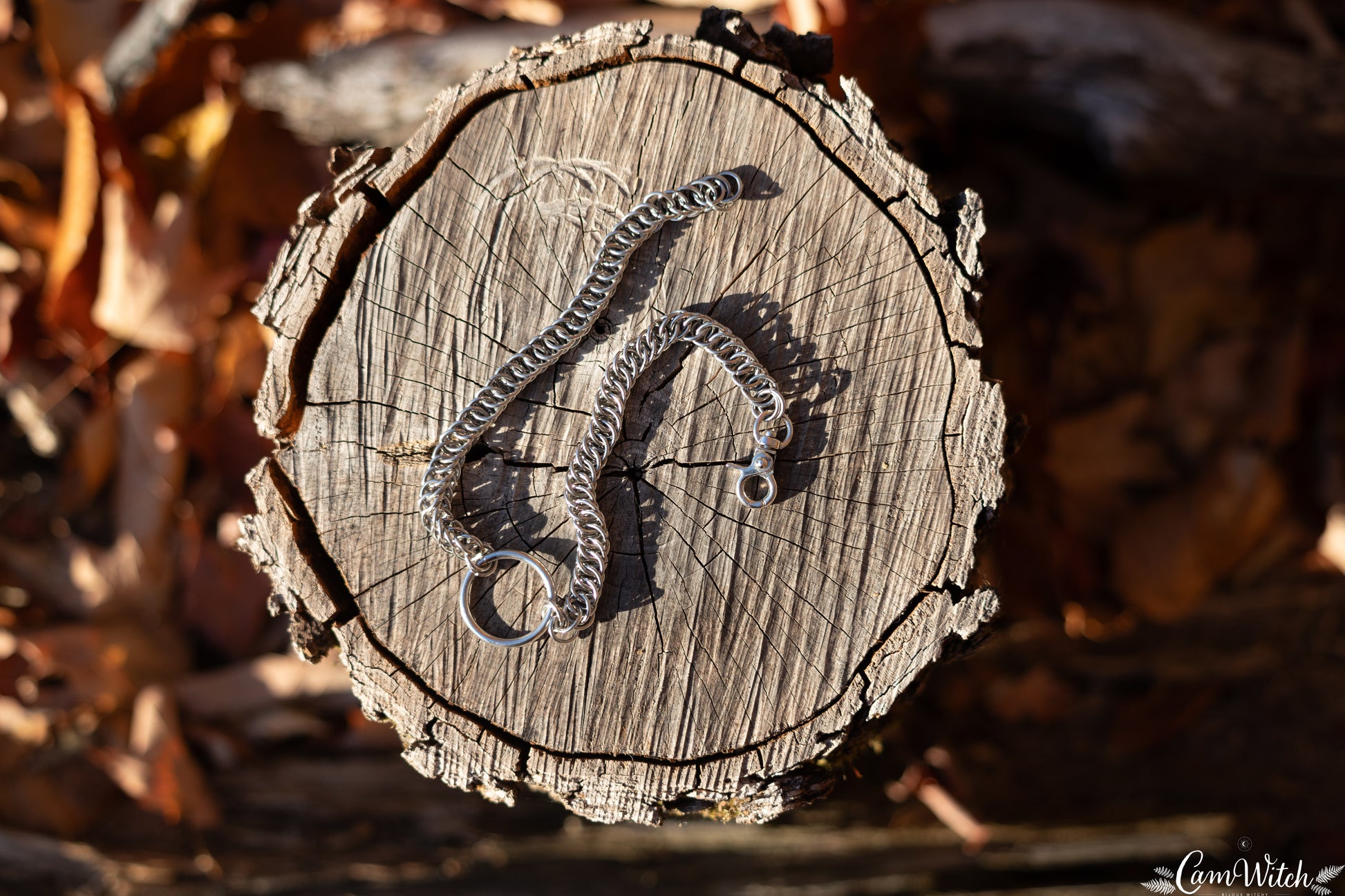 SAMAËL | Chainmail stainless steel choker with half persian pattern