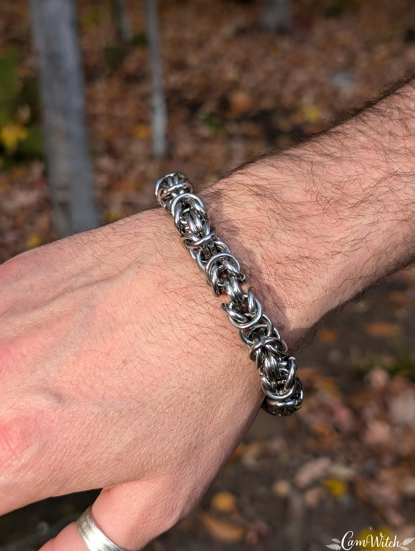 BJÖRN | Chainmail stainless steel bracelet with byzantin pattern