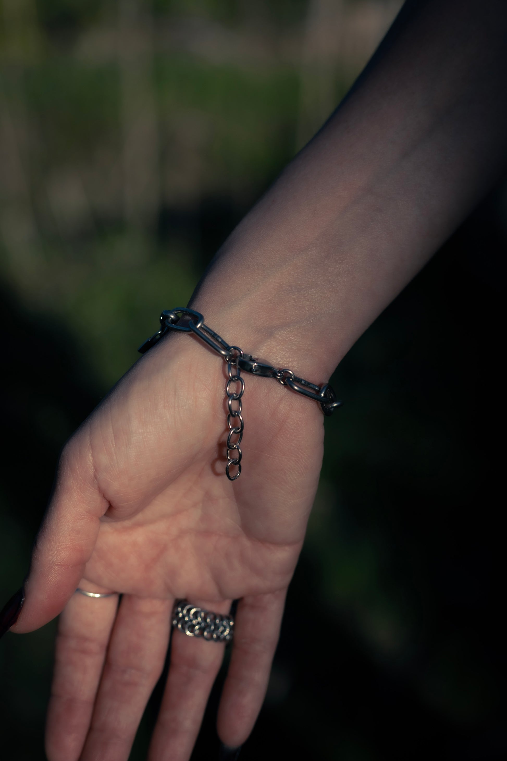 Andromeda stainless steel gothic chainmail bracelet CamWitch