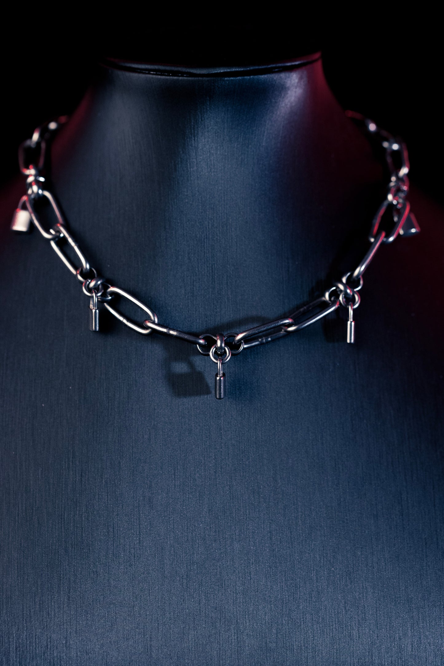 Andromeda stainless steel gothic chainmail choker CamWitch