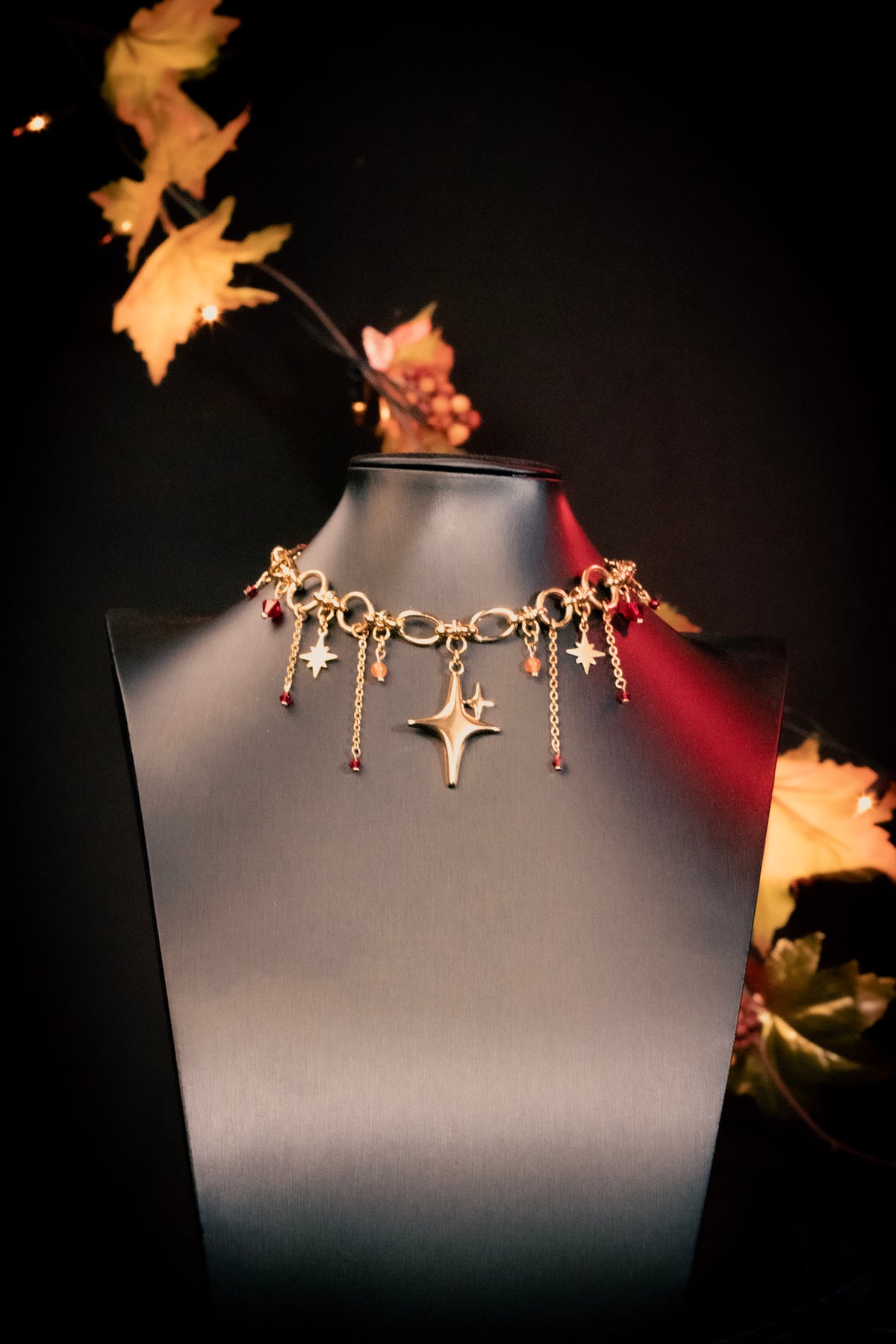 ASTRA | Collier en maille dorée