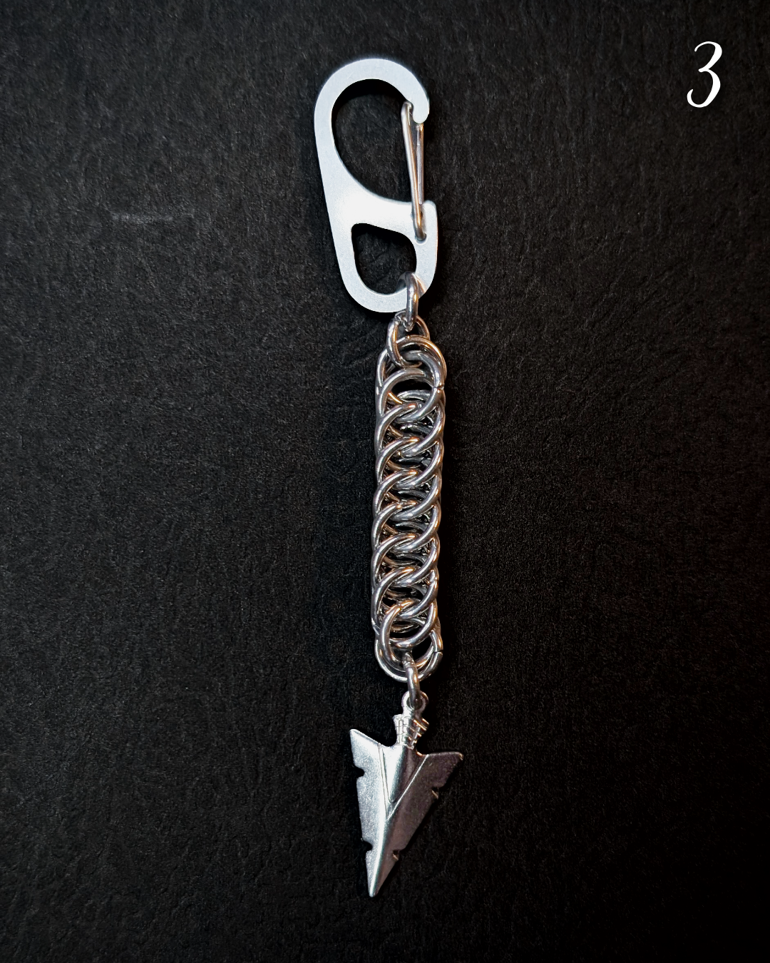 SAMAEL | Various Keychain, CamWitch handmade gothic chainmail keychain stainless steel Canada