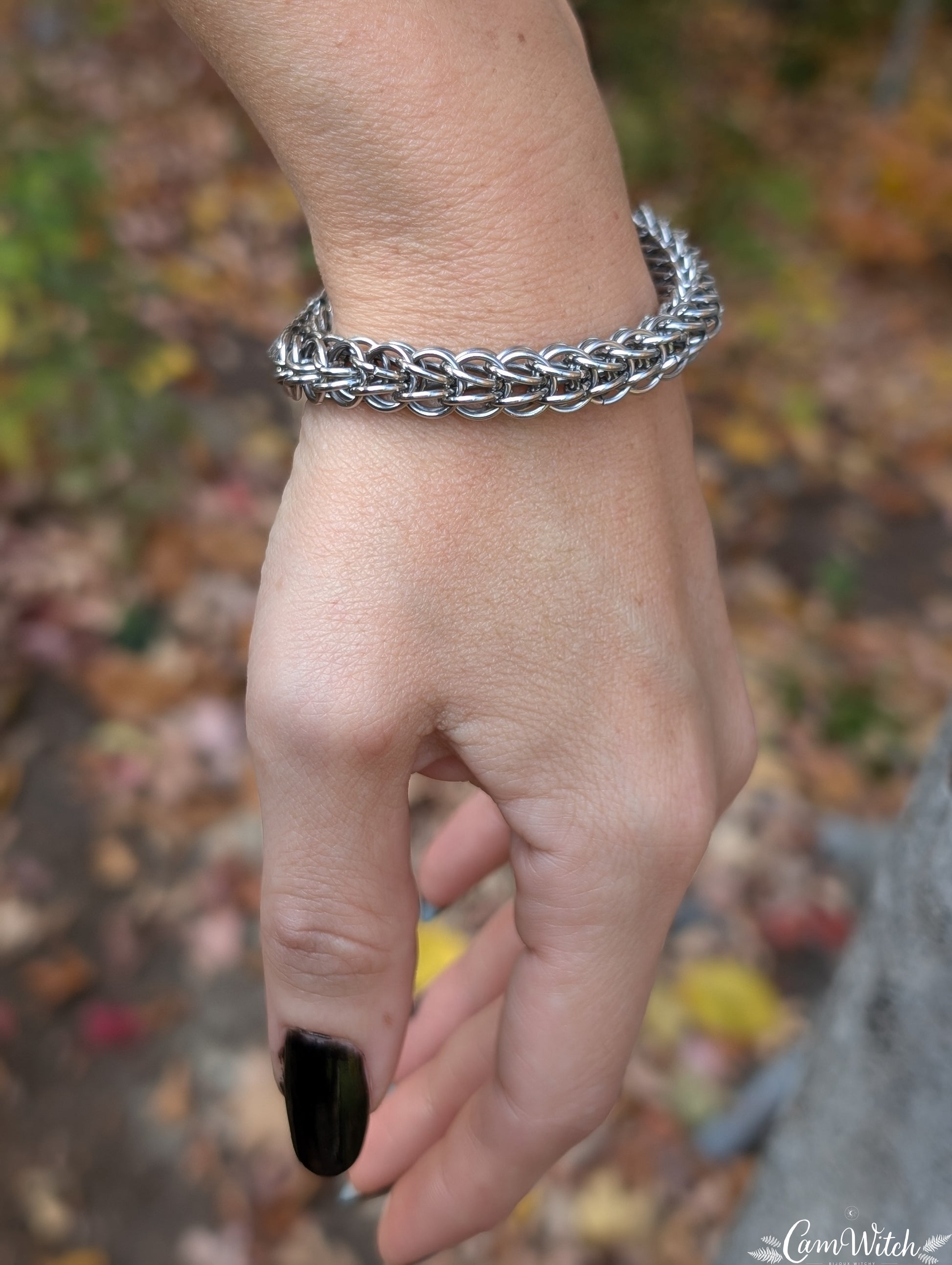 SISYPHE | Chainmail stainless steel Bracelet with Persian pattern