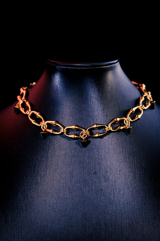 SPIKE | Gold Chainmail Choker