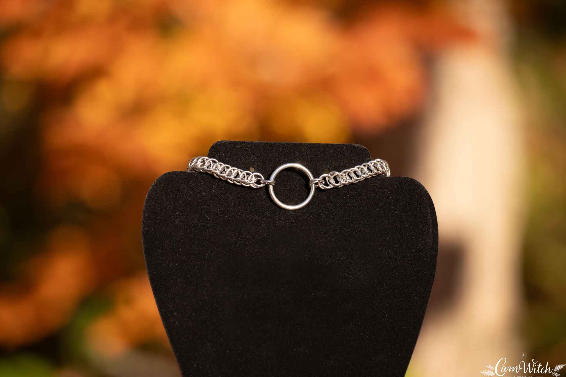 SAMAËL | Chainmail stainless steel choker with half persian pattern