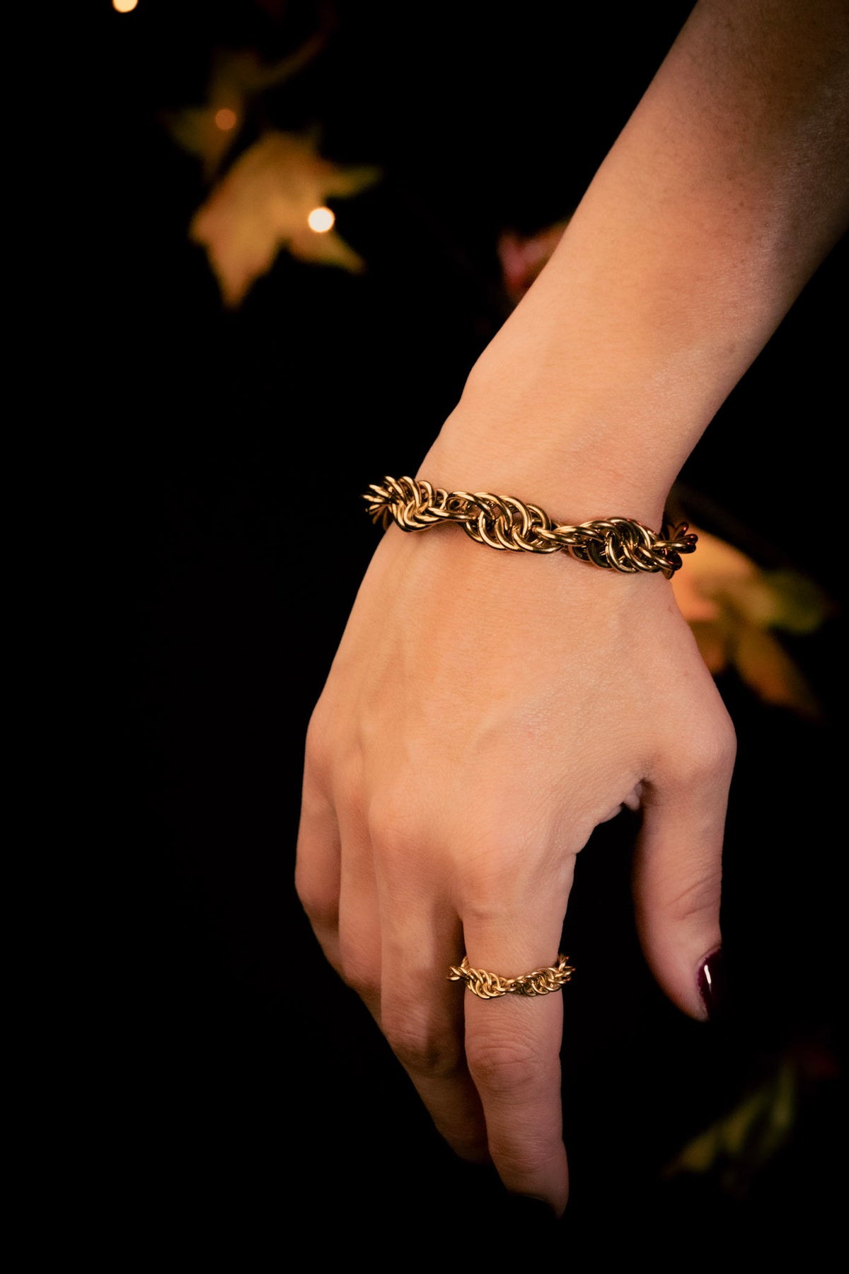 GAÏA | Gold Chainmail Bold Bracelet