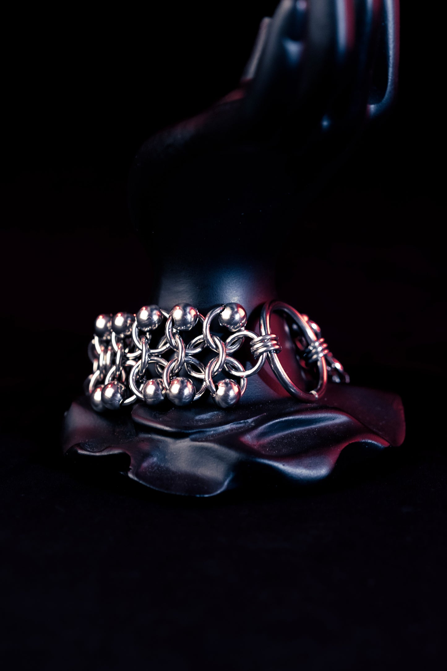Niké stainless steel gothic chainmail bracelet CamWitch