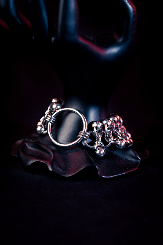 Niké stainless steel gothic chainmail bracelet CamWitch