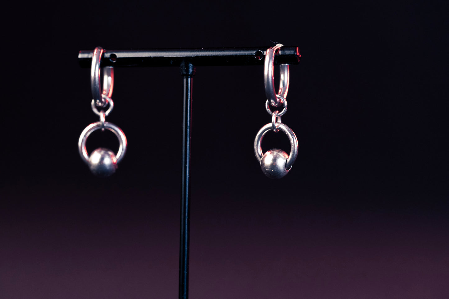 Niké stainless steel gothic chainmail earring CamWitch