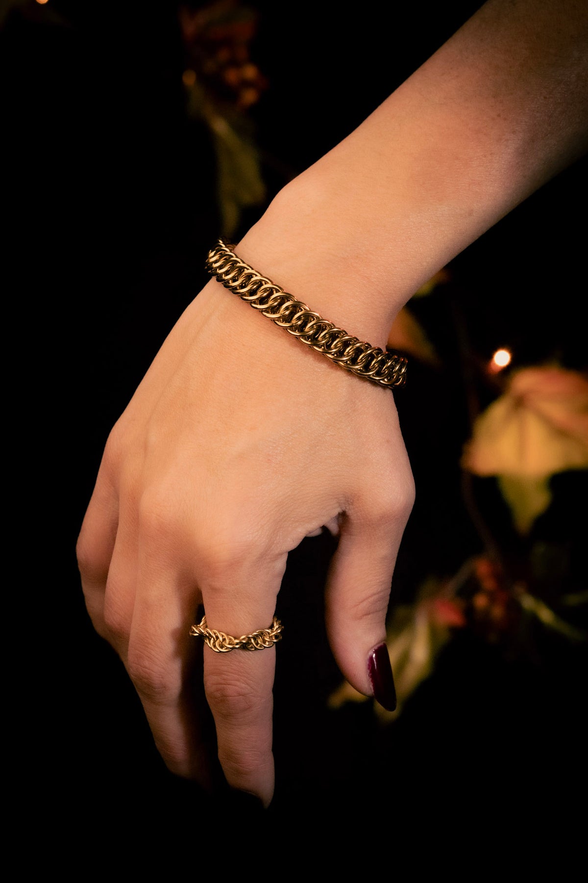 SAMAËL | Gold Chainmail Bracelet